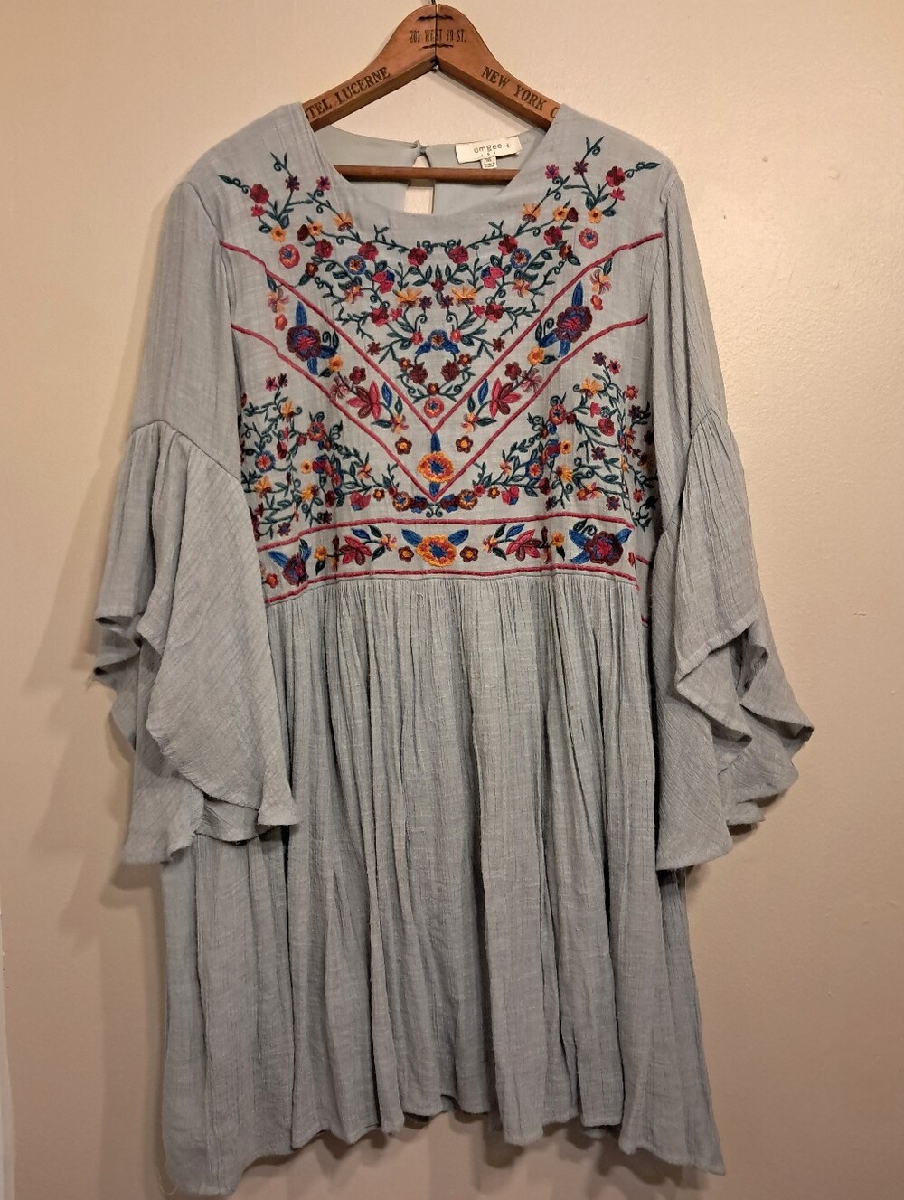Umgee Boho Bliss Embroidered Tunic Dress